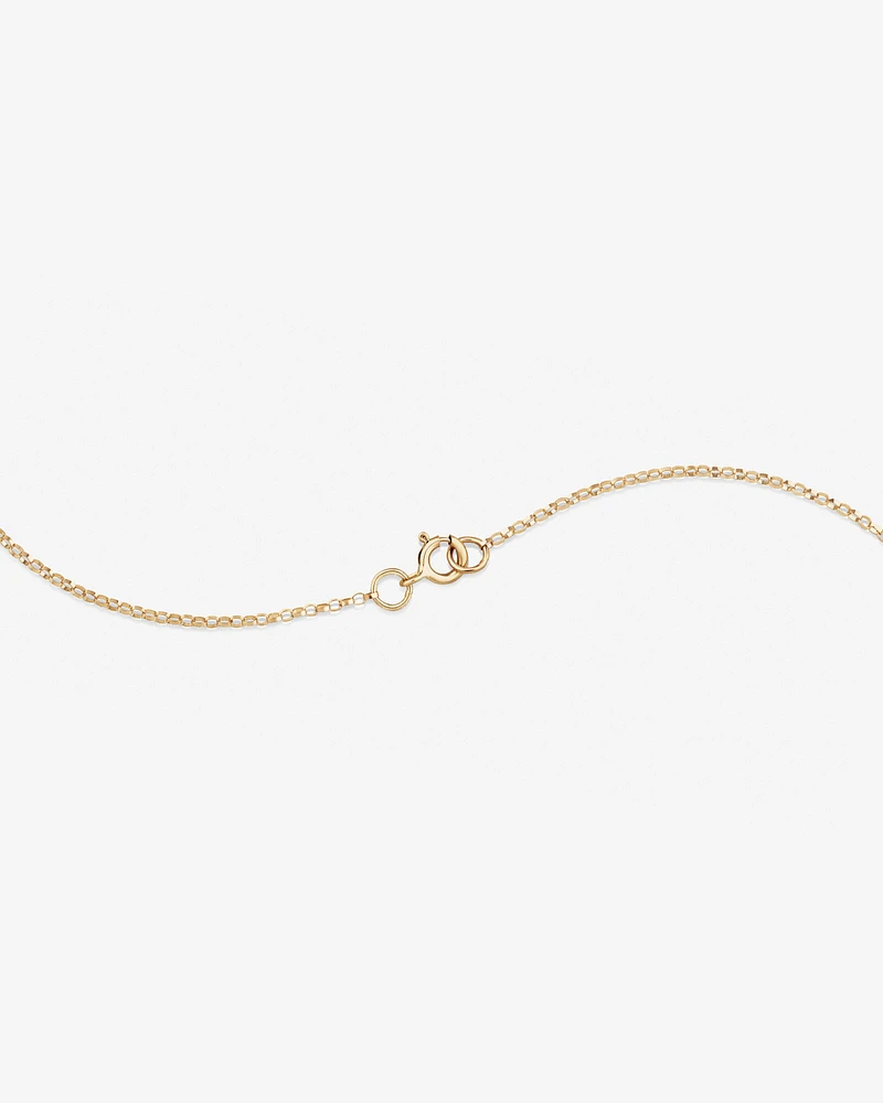 "K" Initial Necklace with 0.10 Carat TW of Diamonds in 10kt Yellow Gold