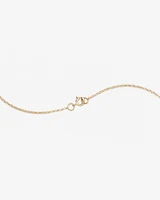 "K" Initial Necklace with 0.10 Carat TW of Diamonds in 10kt Yellow Gold