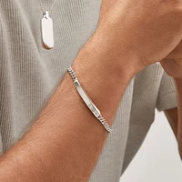 Curb ID Bracelet in Sterling Silver