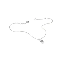 19cm (7.5") N Initial Bracelet in Sterling Silver