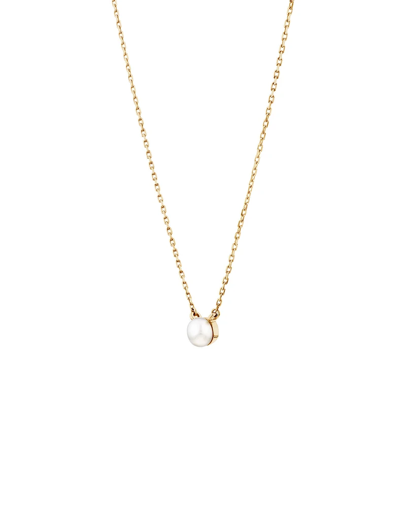 Necklace with Cultured Freshwater Pearl in 10kt Yellow Gold