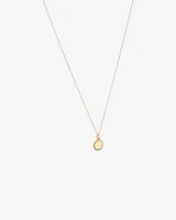 Diamond Outline Circle Pendant in 10kt Yellow Gold