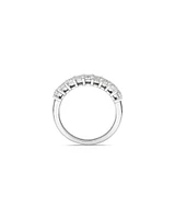 1.17 Carat TW Emerald Cut Laboratory-Grown Diamond Wedding Band in 14kt White Gold