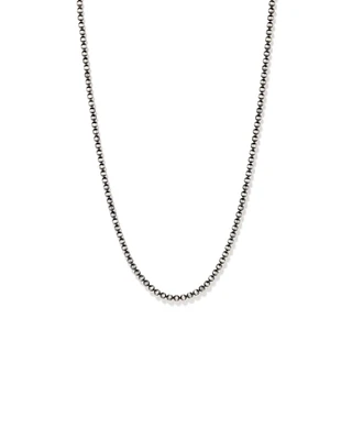 Ball Chain Necklace in Oxidised Sterling Silver