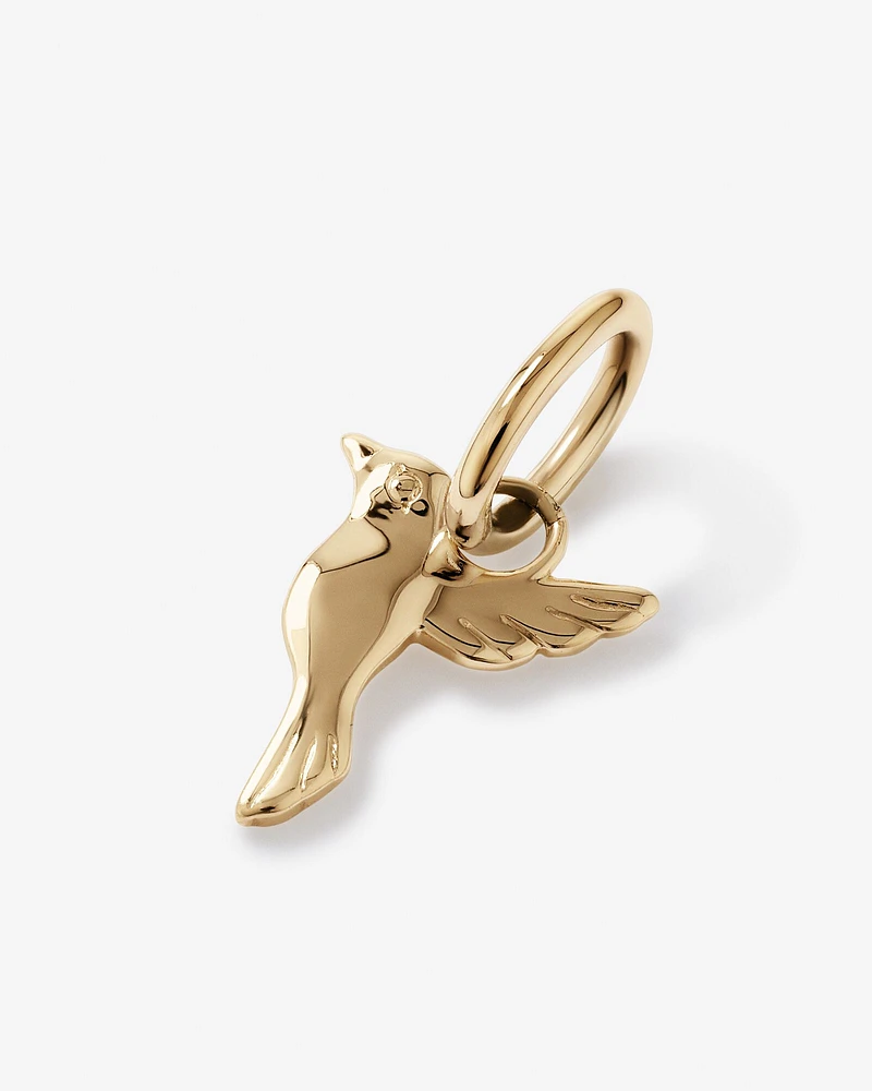 Hummingbird Pendant in 10kt Yellow Gold