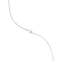 A' Initial necklace with 0.10 Carat TW of Diamonds in 10kt White Gold