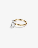 Solitaire Engagement Ring with 1.25 Carat TW of Laboratory-Grown Diamond in 14kt Yellow & White Gold