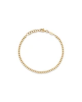 19cm (7.5") 2.5mm-3mm Width Bead Bracelet in 10kt Yellow Gold