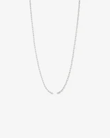 60cm (24") Round Paperclip Open Pendant Chain in Sterling Silver