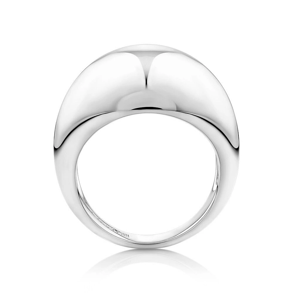 Wide Dome Ring in Sterling Silver