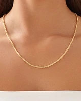 55cm (22") Rope Chain in 10kt Yellow Gold