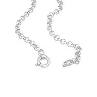 45cm (18") 6.5mm-7mm Width Belcher Chain in Sterling Silver