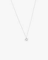 Diamond Accent Puff Heart Locket Necklace in Sterling Silver