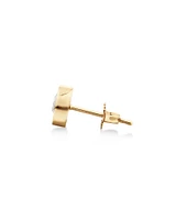 Single Solitaire Stud Earring with 0.30 Carat TW of Diamonds In 10kt Yellow Gold