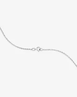 A' Initial necklace with 0.10 Carat TW of Diamonds in 10kt White Gold