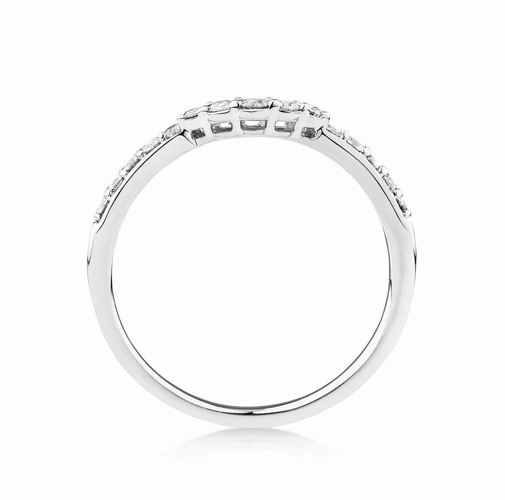 Wedding Ring with 0.25 Carat TW of Diamonds in 14kt White Gold