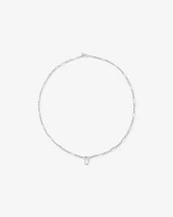 60cm (24") Paperclip 7 and 1 Alternating Open Pendant Chain in Sterling Silver