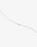 A' Initial necklace with 0.10 Carat TW of Diamonds in 10kt White Gold