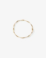 60mm Hollow Twist Bangle In 10kt Yellow Gold