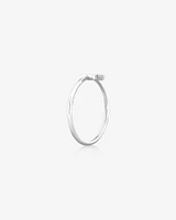 C Initial Ring in Sterling Silver