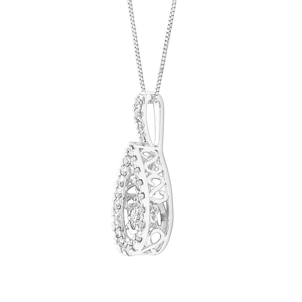 Everlight Pendant with 0.50 Carat TW of Diamonds in 14kt White Gold