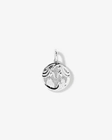 Diamond Accent Taurus Zodiac Pendant in Sterling Silver