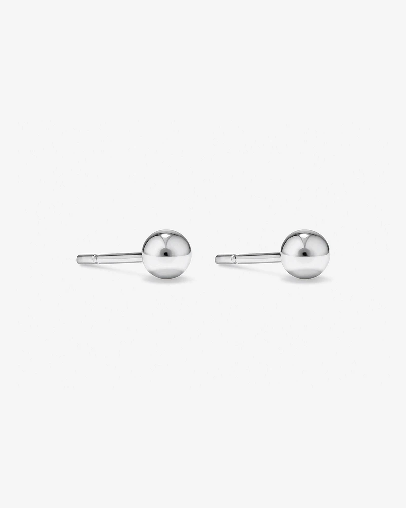 4mm Ball Stud Earrings in Sterling Silver