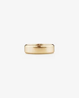 7mm Flat Bevelled Wedding Band in 10kt White Gold