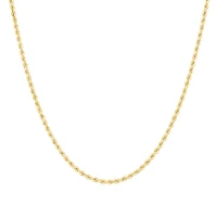 45cm (18")  2.5mm Rope Chain in 10kt White Gold