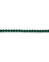 Green Malachite Gemstone Bead Bracelet in Sterling Silver