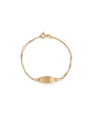 14cm (5.5") Baby Identity Bracelet in 10kt Yellow Gold