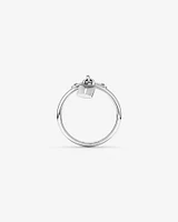 Bague Signature Lock en argent sterling