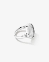 1/10oz Brittannia Medallion Ring in Sterling Silver