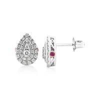 Sir Michael Hill Designer Fashion Earrings with 0.33 Carat TW of Diamonds in 10kt White Gold