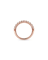0.60 Carat TW Claw Set Round Brilliant Laboratory-Grown Diamond Wedding Ring in 14kt White Gold