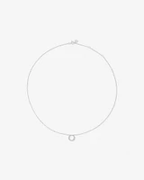 Carat TW Diamond Circle Necklace in 10kt White Gold