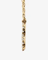 "K" Initial Necklace with 0.10 Carat TW of Diamonds in 10kt Yellow Gold