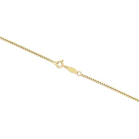 45cm (18") Hollow Round Box Chain in 14kt Yellow Gold