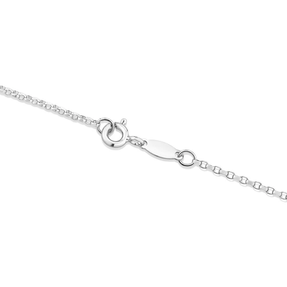 45cm (18") Solid Belcher Chain in 10kt White Gold