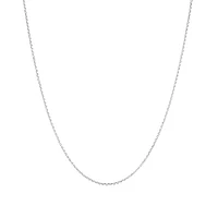 45cm (18") Solid Belcher Chain in 10kt White Gold