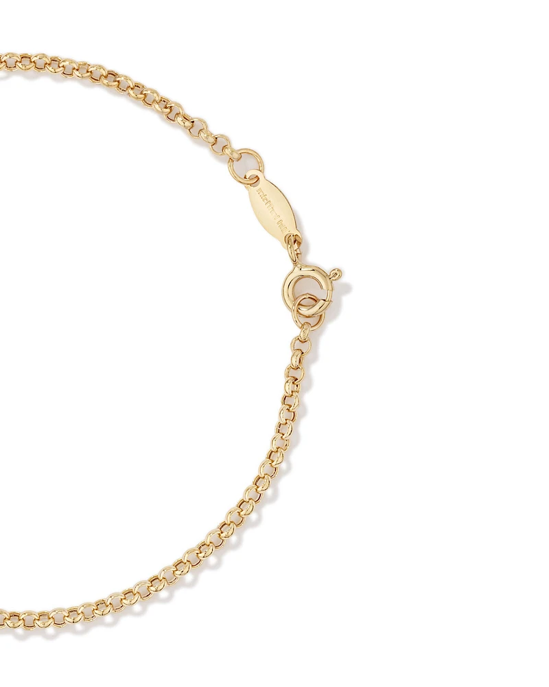 17cm (7") 2mm-2.5mm Width Hollow Belcher Bracelet in 10kt Yellow Gold