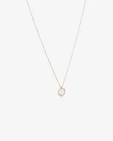 Collier cercle serti de diamants en or jaune 10kt