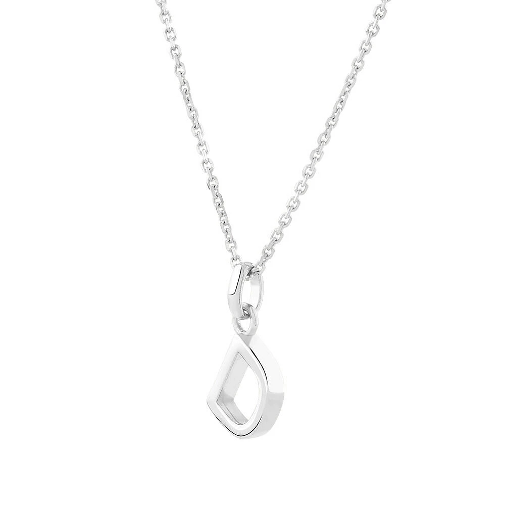 "U" Initial Pendant in Sterling Silver