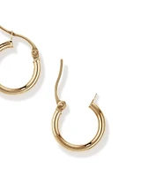 10mm Hoop Earrings in 10kt Rose Gold