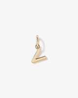 Letter Q Initial Pendant in 10kt Yellow Gold