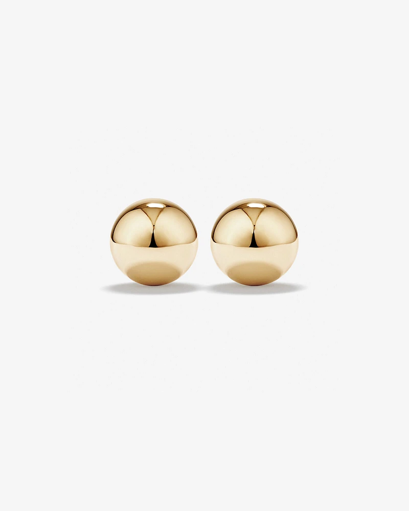 7mm Ball Stud Earrings in 10kt Yellow Gold