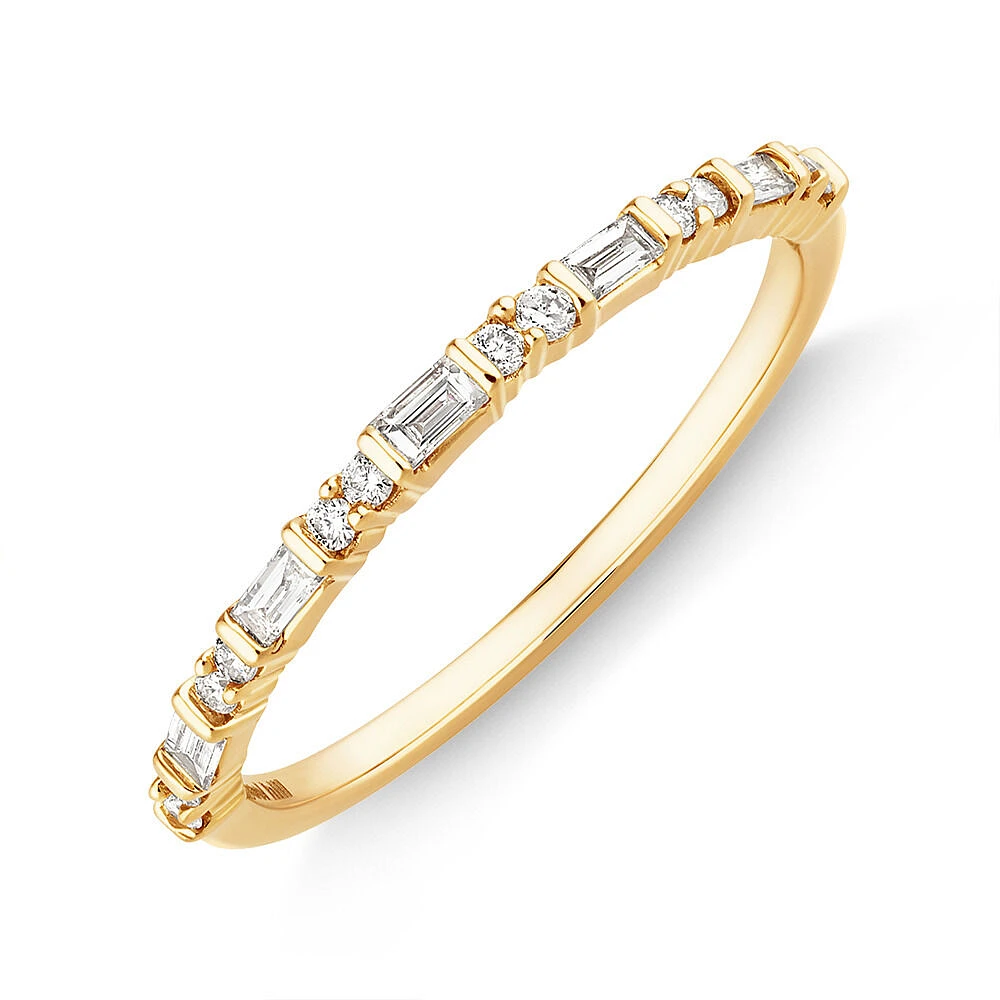 Evermore Wedding Band with 0.20 Carat TW of Diamonds in 10kt Yellow Gold