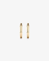 20mm Round Hoop Earrings in 10kt Yellow Gold