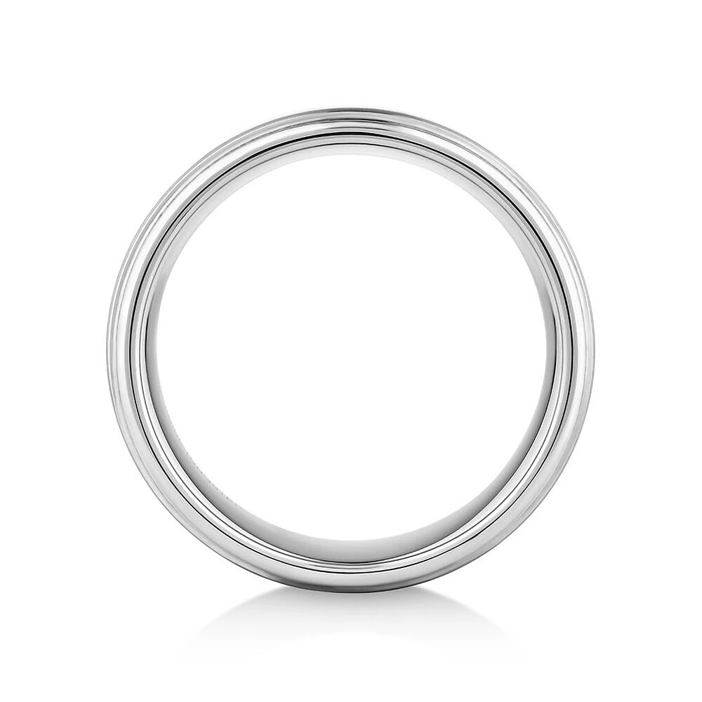 Men's Ring in Grey Sapphire Tungsten