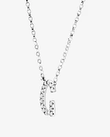 A' Initial necklace with 0.10 Carat TW of Diamonds in 10kt White Gold